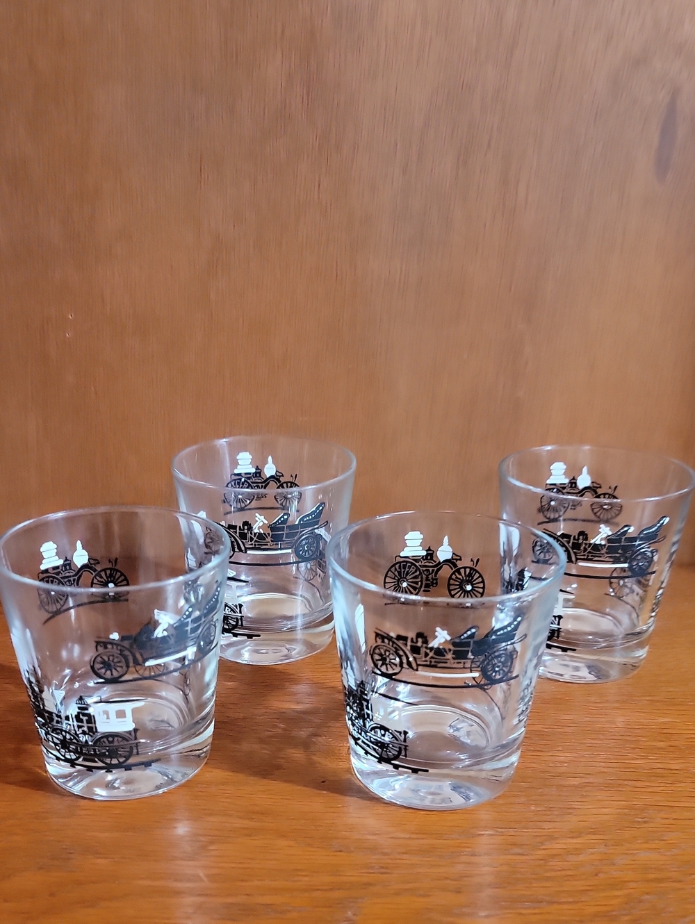 Libbey Antique Cars Wiskey Glasses - 4 Pack